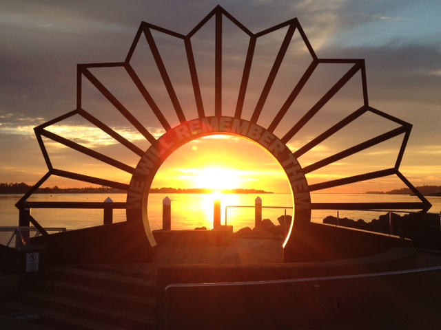 Swansea RSL Rising Sun Anzac Memorial